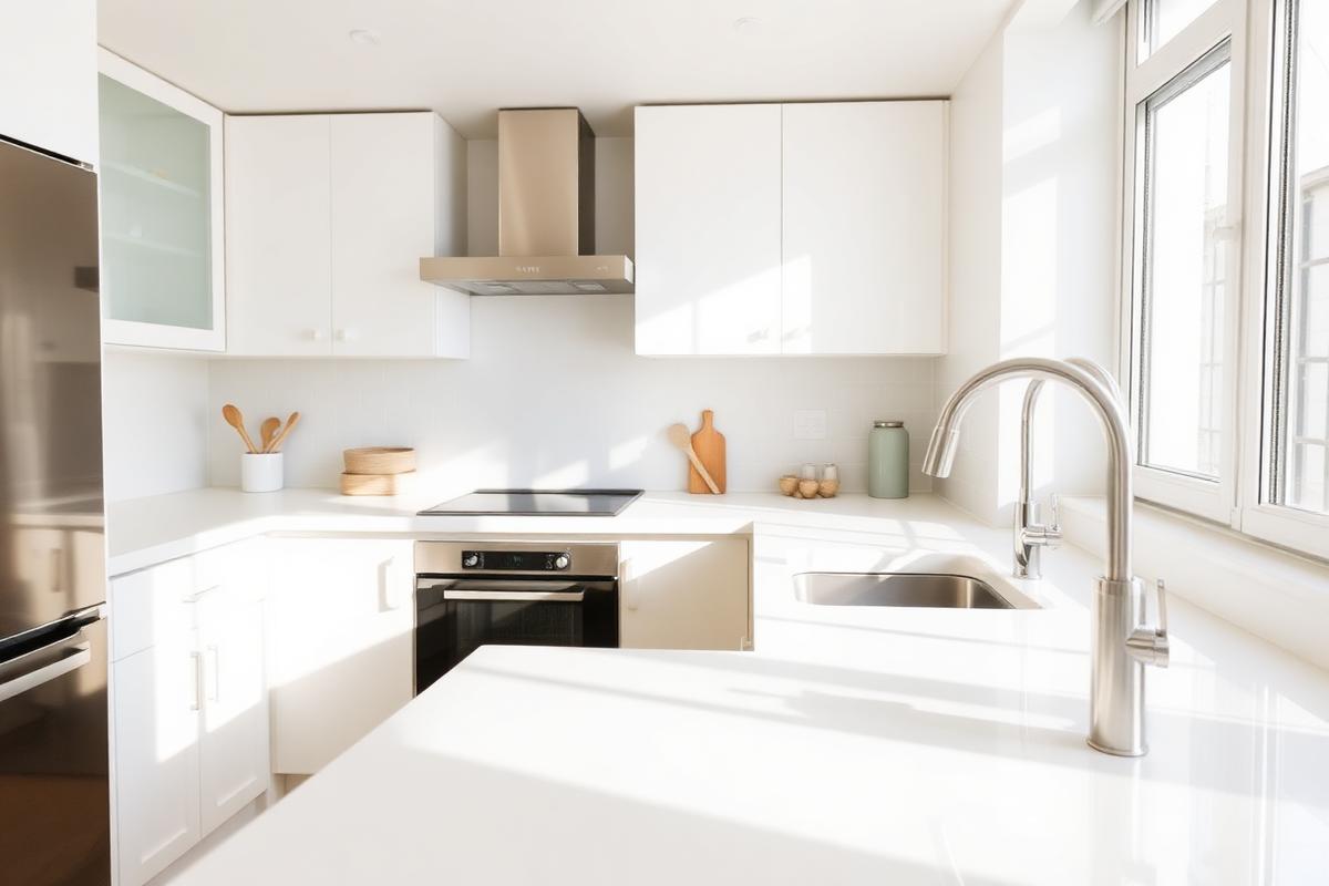 Sparkling clean kitchen countertops after a one time house cleaning in Wenatchee, WA